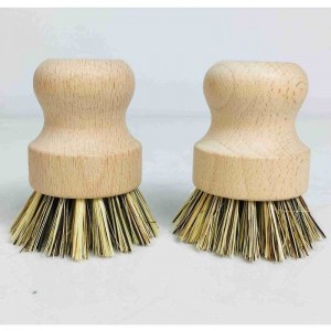 Ručně vyrobené přírodní dřevěný kuchyňský kartáč